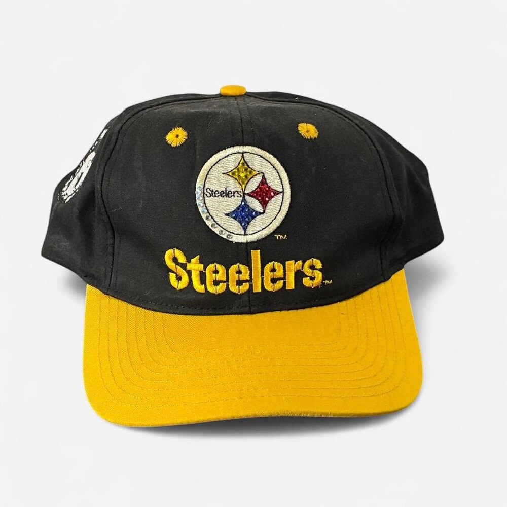Vintage Pittsburgh Steelers Custom Rhinestone Snapback hat